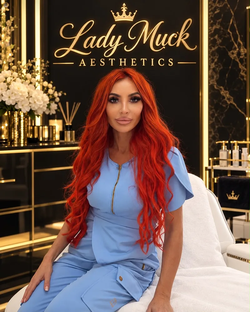 Francesca, owner of Lady Muck Aesthetics, in the clinic